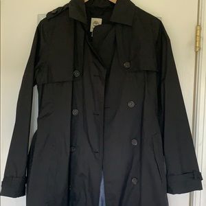 Black Timberland Trench Coat